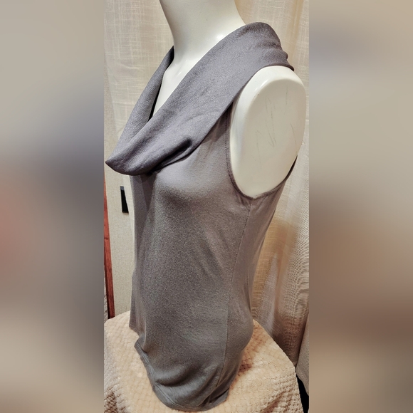 Ann Taylor Sleeveless Cowlneck Shell/Blouse - Picture 2 of 9